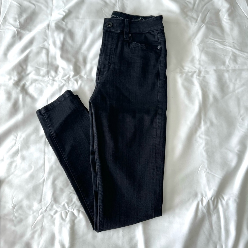 Black Kontour High Rise Skinny Jeans